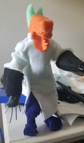 Boss Wolf Puppet WIP 4